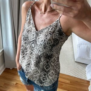 Animal print cami